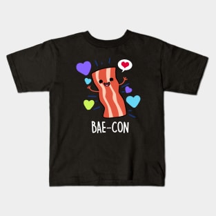 Bae-Con Cute Bacon Pun Kids T-Shirt